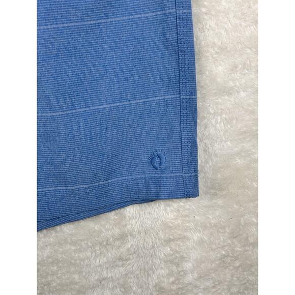 Mens Hang Ten Size 36 Blue Shorts With Drawstring And Pockets Dress Casual Swim - Picture 7 of 9